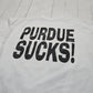 1990s/2000s Y2K Calvin and Hobbes Purdue Sucks NCAA T-Shirt Size XL