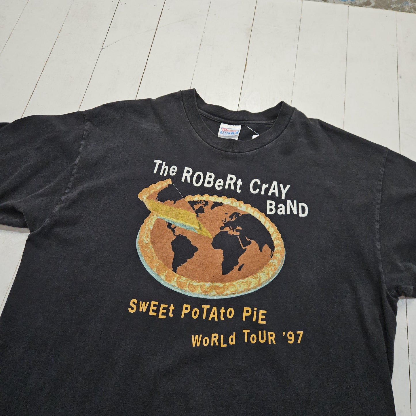 1990s 1997 The Robert Cray Band Sweet Potato Pie World Tour Blues T-Shirt Size XL