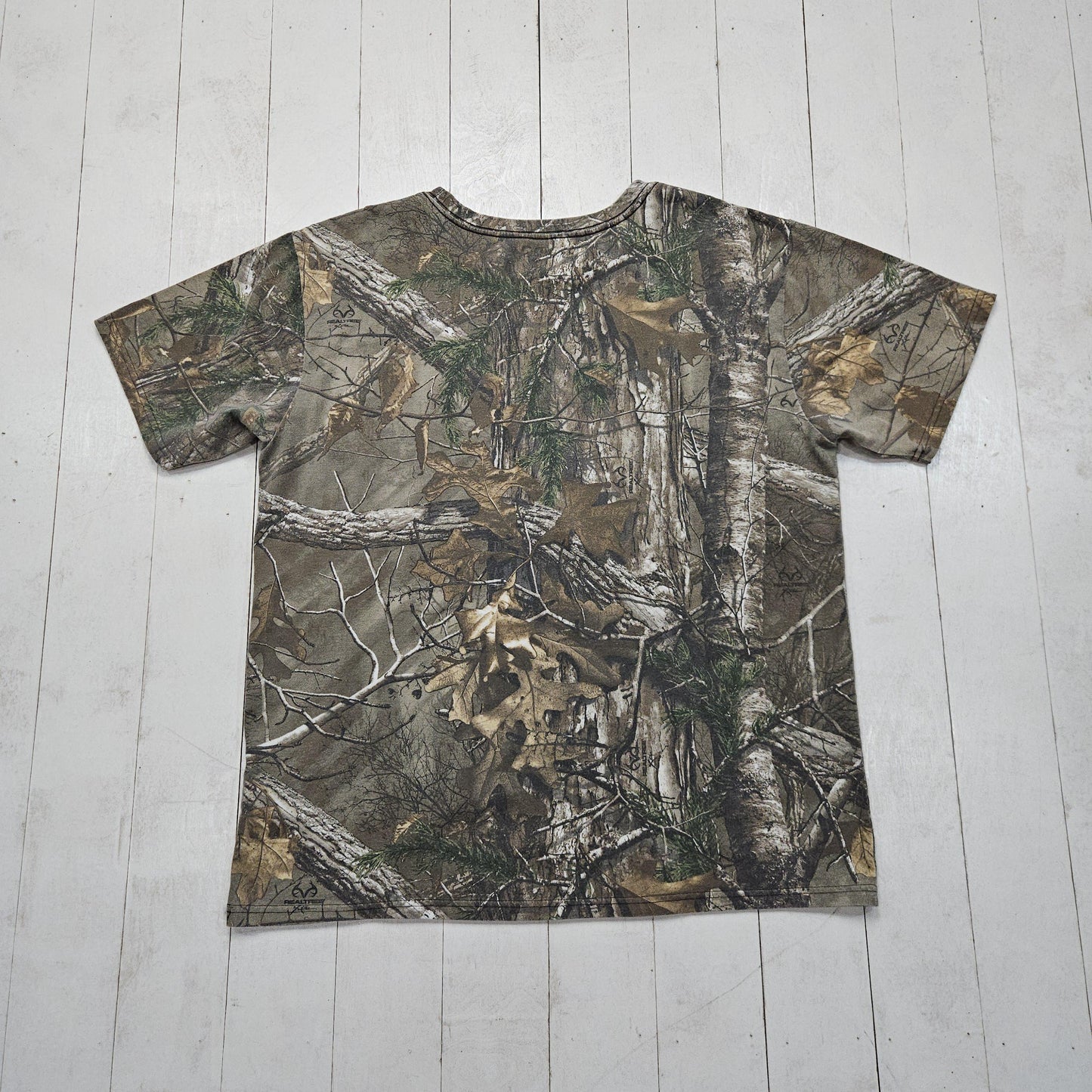 2000s Y2K Red Head RealTree Xtra Camo T-Shirt Size XL