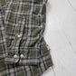 1990s/2000s Y2K Benetton USA Green Plaid Button Down Flannel Shirt Size L