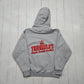 2000s Y2K Jerzees Grey Terrible's Mark Twain Casino Hoodie Sweatshirt Size S