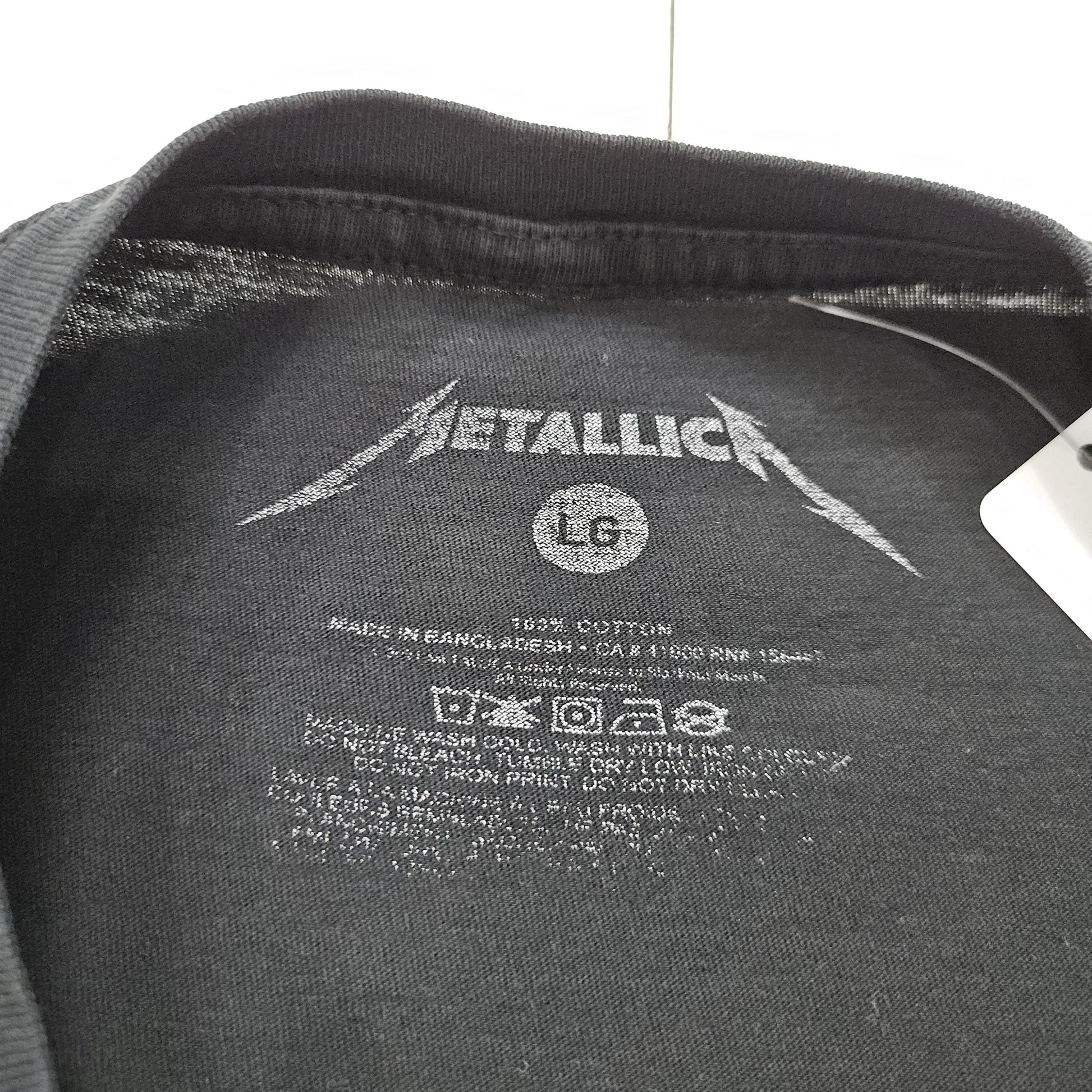 2010s Metallica Pushead Damaged Justice Metal Rock Band T-Shirt Size M