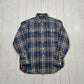 2010s Polo Ralph Lauren Blue Red Plaid Flannel Button Down Shirt Size M