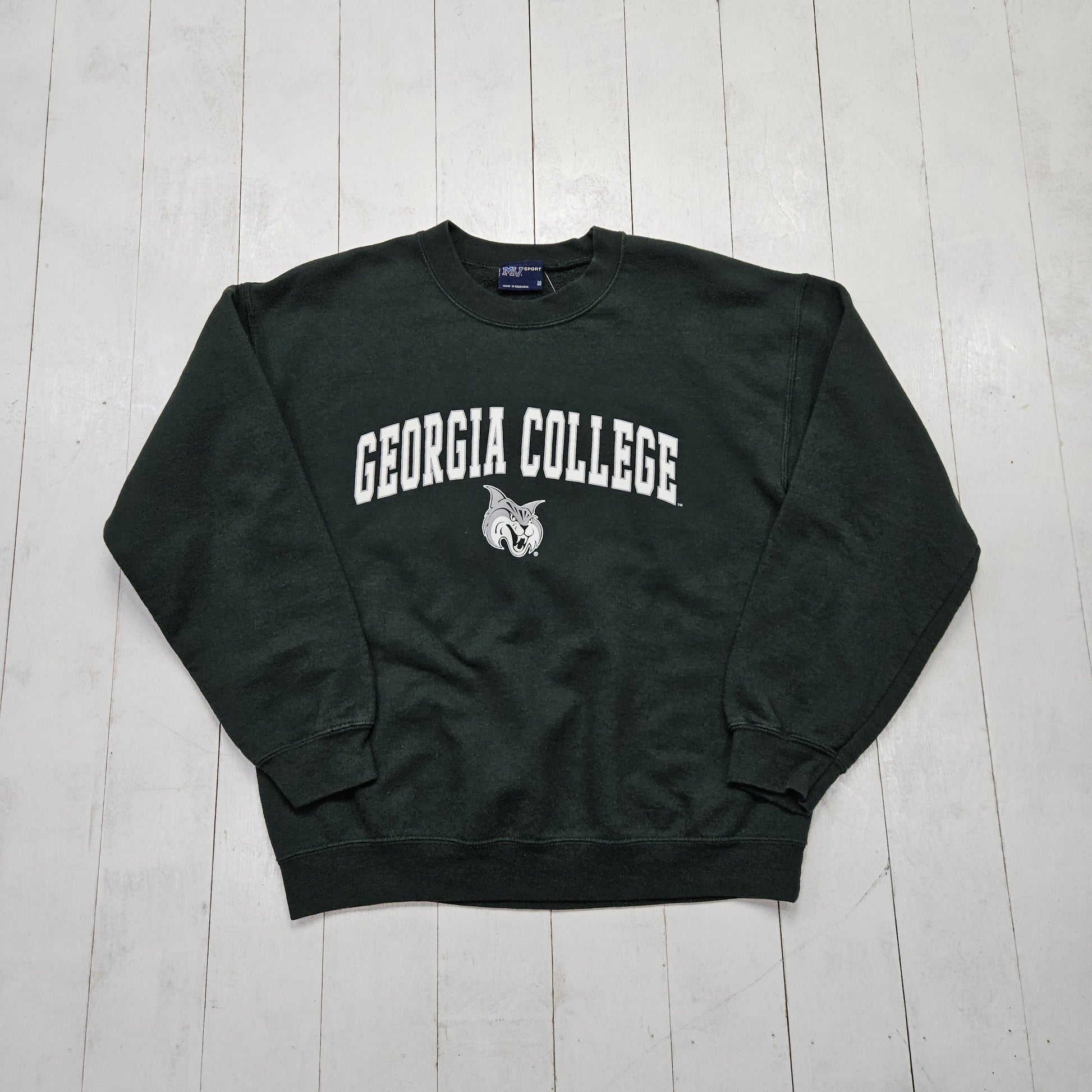 2000s Y2K MV Sport Green Georgia College Sweatshirt Size M