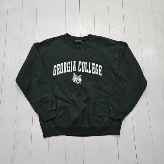 2000s Y2K MV Sport Green Georgia College Sweatshirt Size M