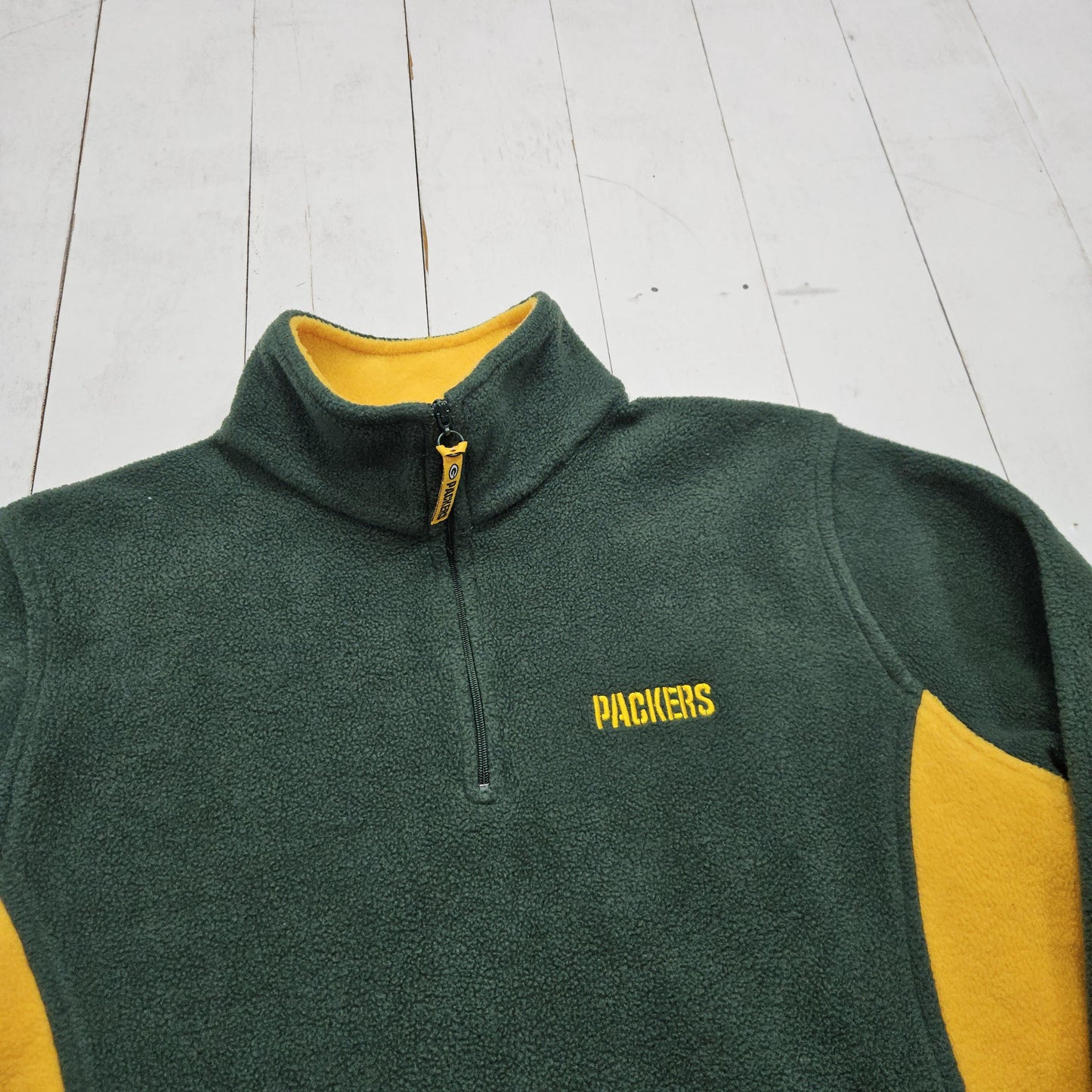 2000s 2007 NFL for Her Green Bay Packers Football 1/4 Zip Fleece Sweatshirt Women's Size XL