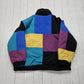 1980s/1990s Glacial Fog London Fog Multicolored Color Block Insulated Puffer Jacket Size L