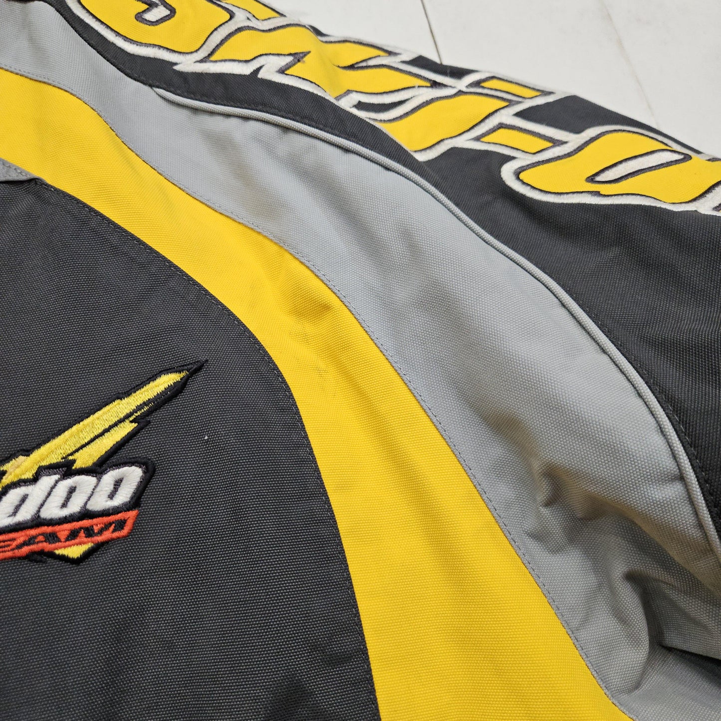 1990s/2000s Y2K BRP Ski-Doo Team Thermolite Insulated Snowmobile Jacket Size L/XL