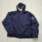 1990s Gear for Sports Blue Penn State Embroidered Lined Zip Up Hoodie Jacket Size XL