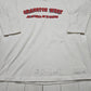 1980s Russell Athletic White Cranston West Athletics 3/4 Sleeve Football Jersey Made in USA Size M