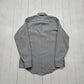 1980s Elbeco Special Duty Grey Button Up Uniform Shirt Made in USA Size L