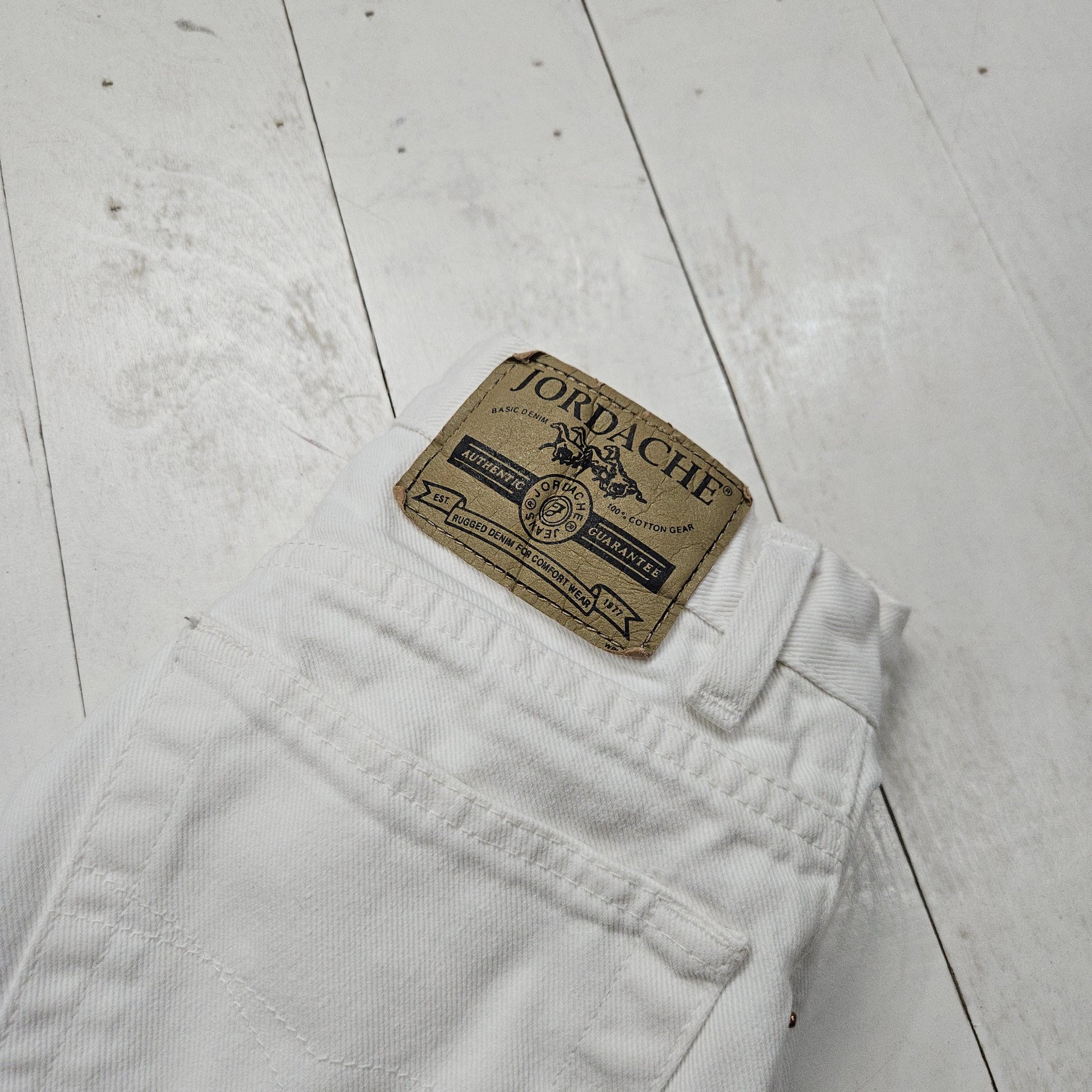 1990s/2000s Y2K Jordache White Denim Jeans Size 24x29