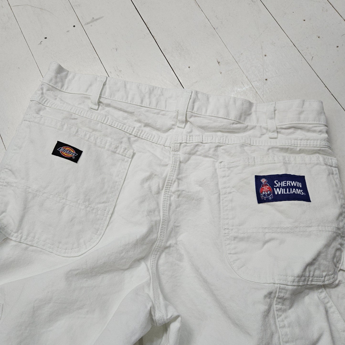 2010s Dickies Sherwin Williams White Painters Pants Size 36x30.5