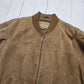 1990s/2000s Boston Harbour Tan Leather Bomber Jacket Size XL