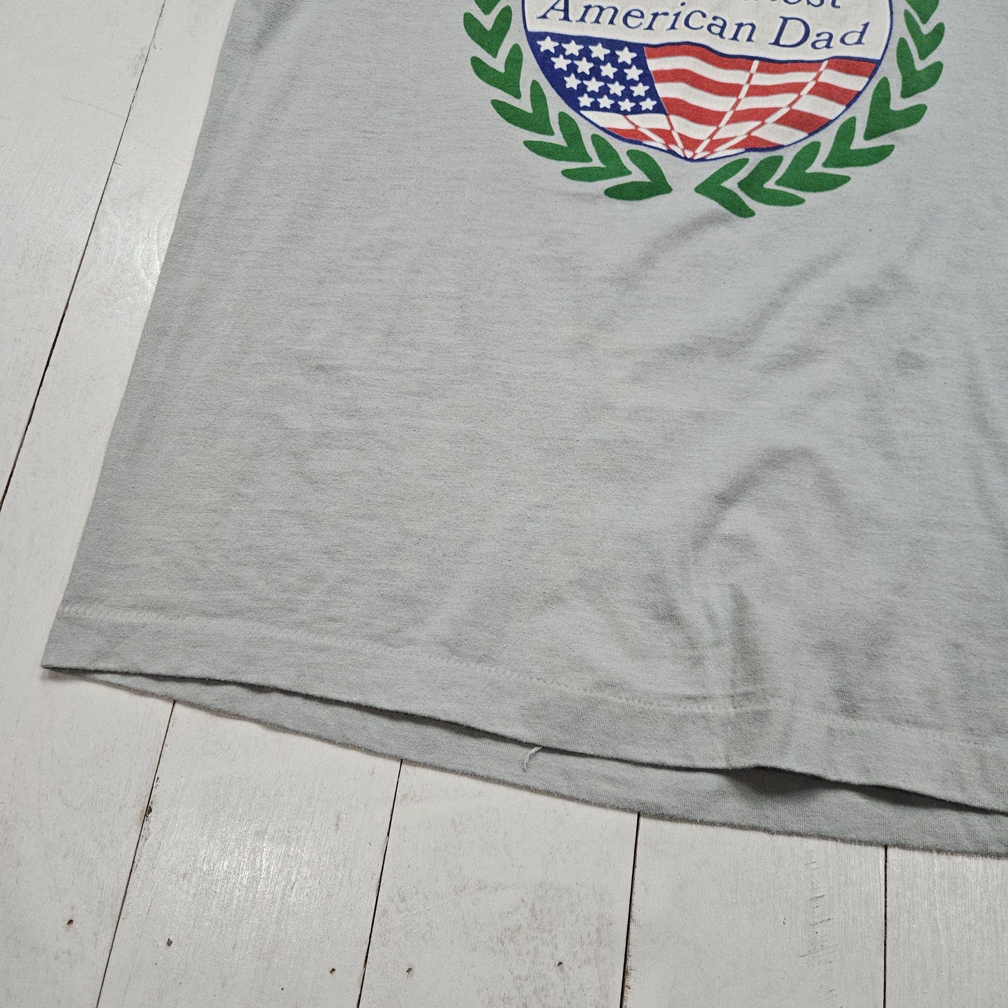 1980s Light Blue The Greatest American Dad T-Shirt Size M