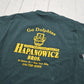 2000s Y2K Green Hapanowicz Bros. Meat Market Promotional T-Shirt Size M