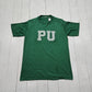 1970s 1972 Green Pace University Massachusetts McGovern T-Shirt Size M