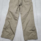 1950s 1951 US Military Cotton Khaki Chino Uniform Pants Made in USA Size 28x28.5