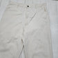 1990s Roebucks White Carpenter Painter Pants Work Pants Size 37x30