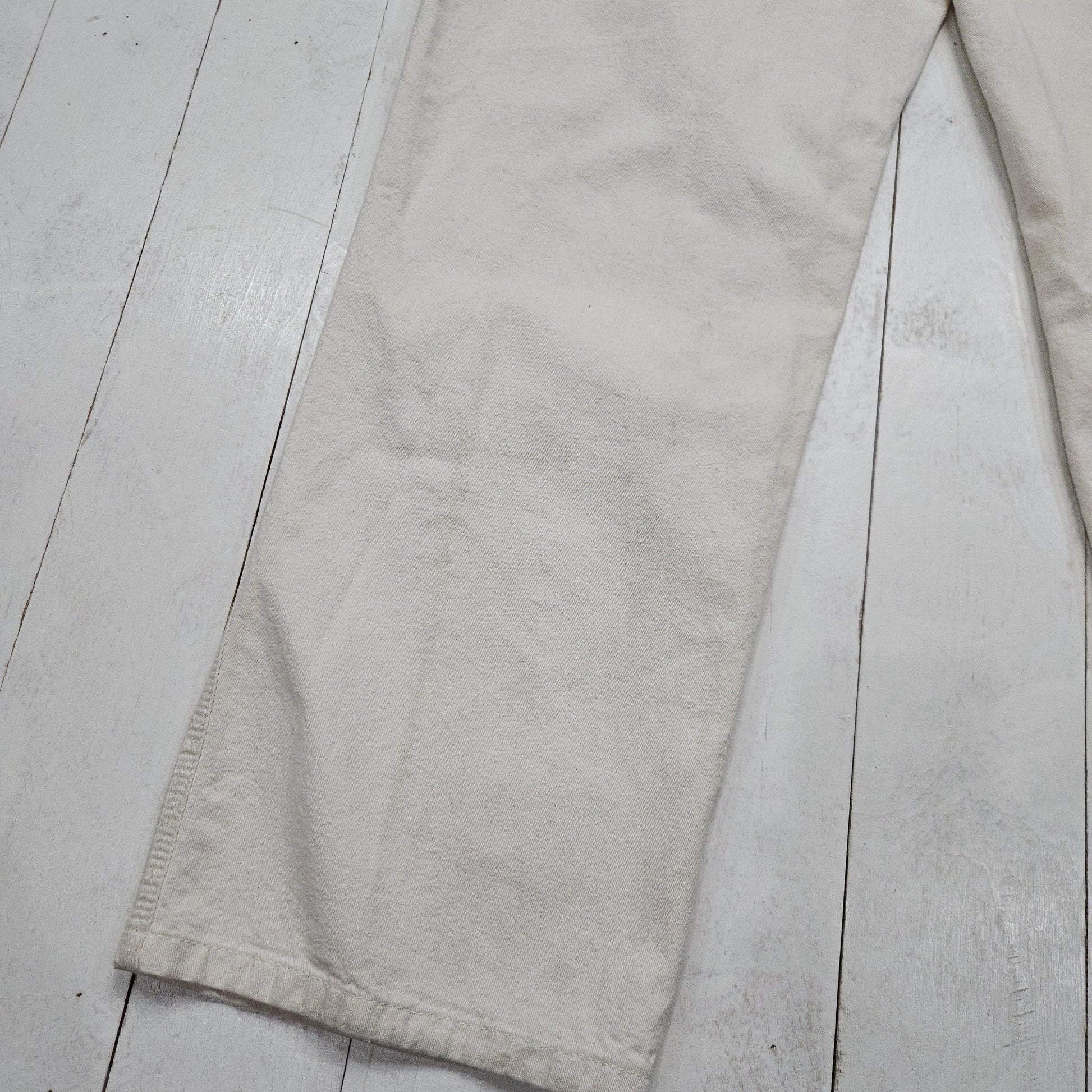 1990s Roebucks White Carpenter Painter Pants Work Pants Size 37x30