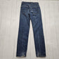 1980s Levi's Orange Tab 505 Blue Denim Jeans Made in USA Size 30x32.5