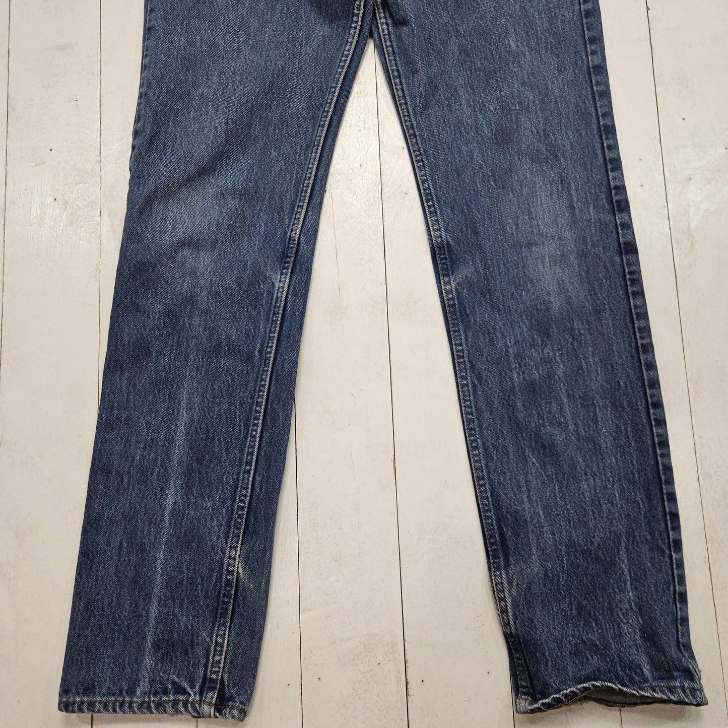 1980s Levi's Orange Tab 505 Blue Denim Jeans Made in USA Size 30x32.5