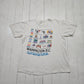 1990s White Washington DC Experience Tourism Sight Seeing Monuments Souvenir T-Shirt Size L