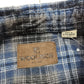 2000s Y2K Woolrich Blue Grey Plaid Flannel Button Up Shirt Size L