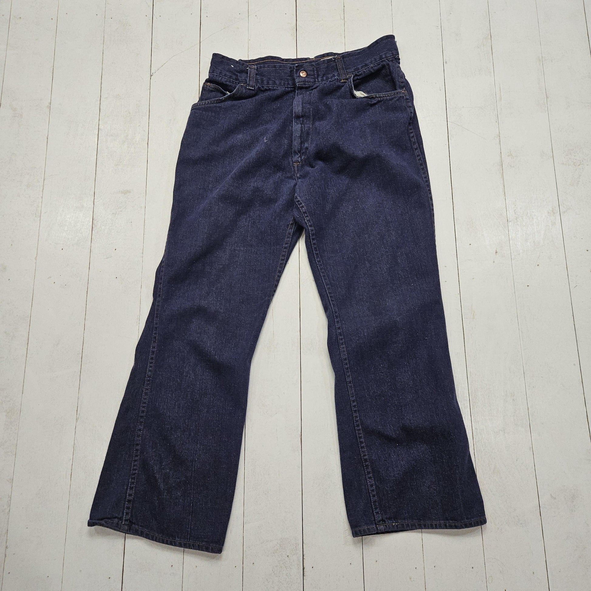 1980s Lazy H Sanforized Denim Pants Size 32x27