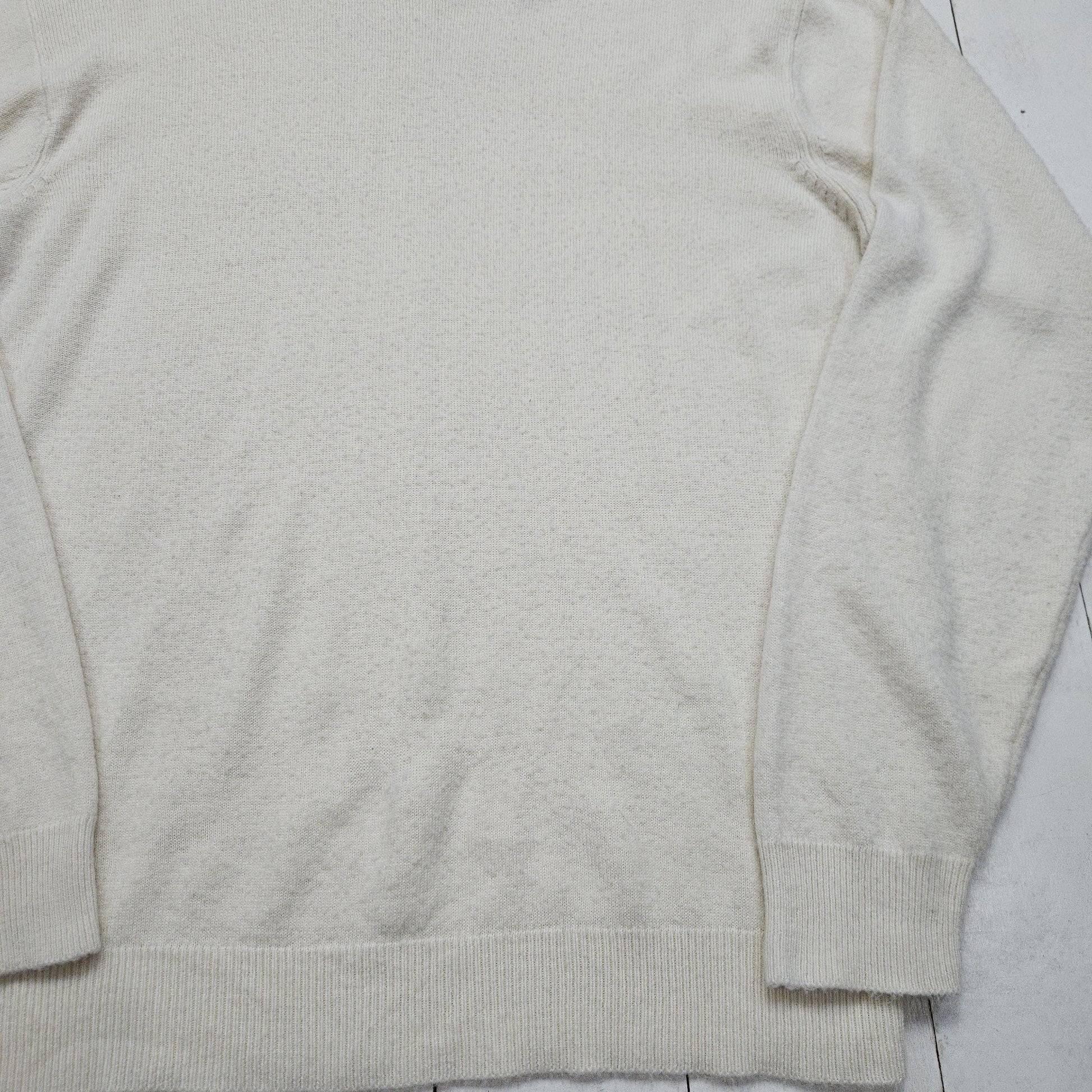 1980s/1990s Erika White Acrylic Knit Sweater Size M