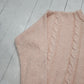 1990s/2000s Y2K Curiosity's Cat Pink Acrylic Cable Knit Sweater Size M