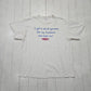 2000s Y2K Delta White Las Vegas Roll of Quarters Funny Parody Souvenir T-Shirt Size XL