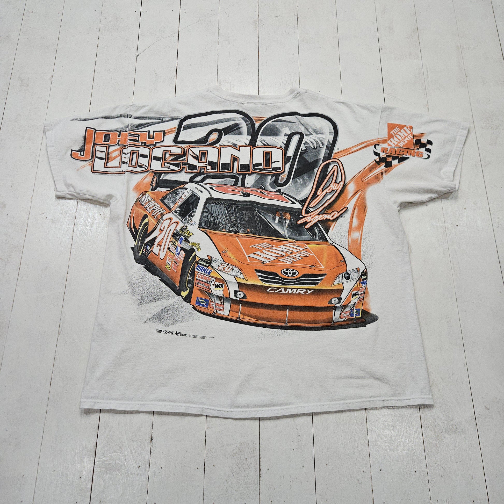 2010s Chase AOP Joey Logano Home Depot NASCAR Racing T-Shirt Size XXL