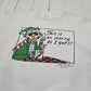 1990s Fruit of the Loom Hallmark Seasons Greetings White Merry as I Get Christmas Funny Comic Sweatshirt Made in USA Size L