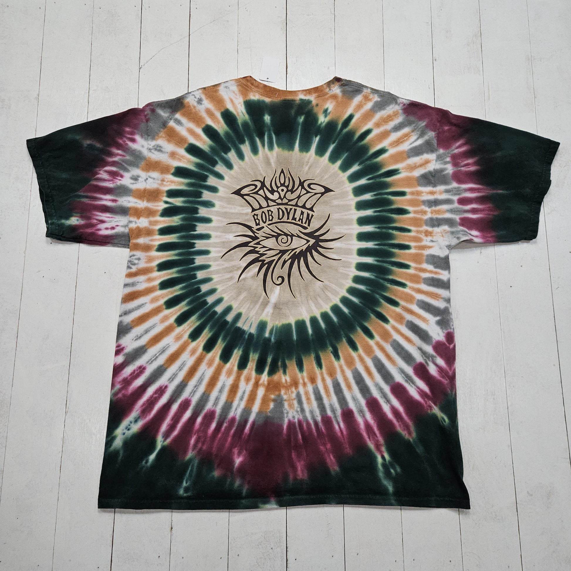 2000s 2003 Y2K Tie Dye Bob Dylan T-Shirt Size XXL