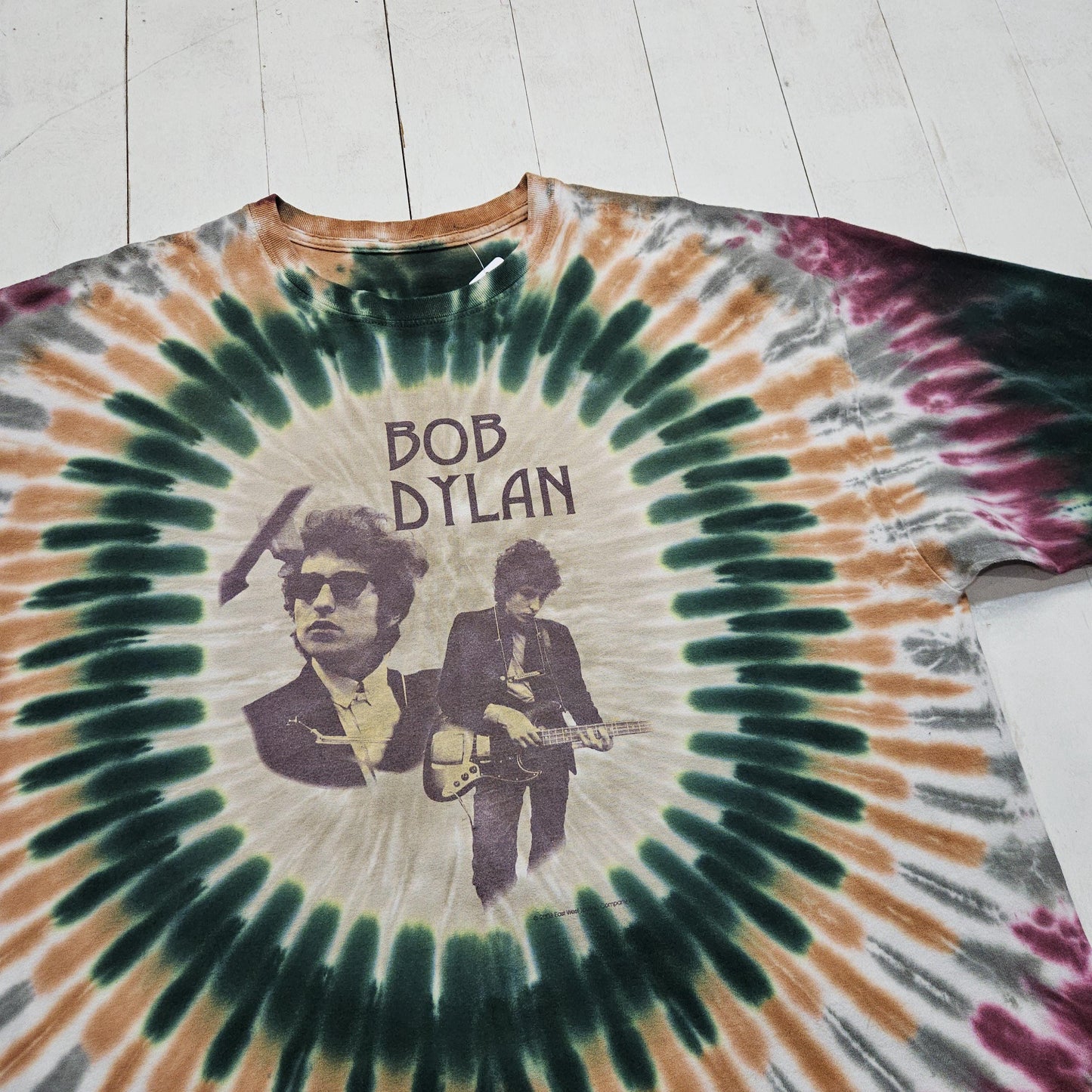 2000s 2003 Y2K Tie Dye Bob Dylan T-Shirt Size XXL