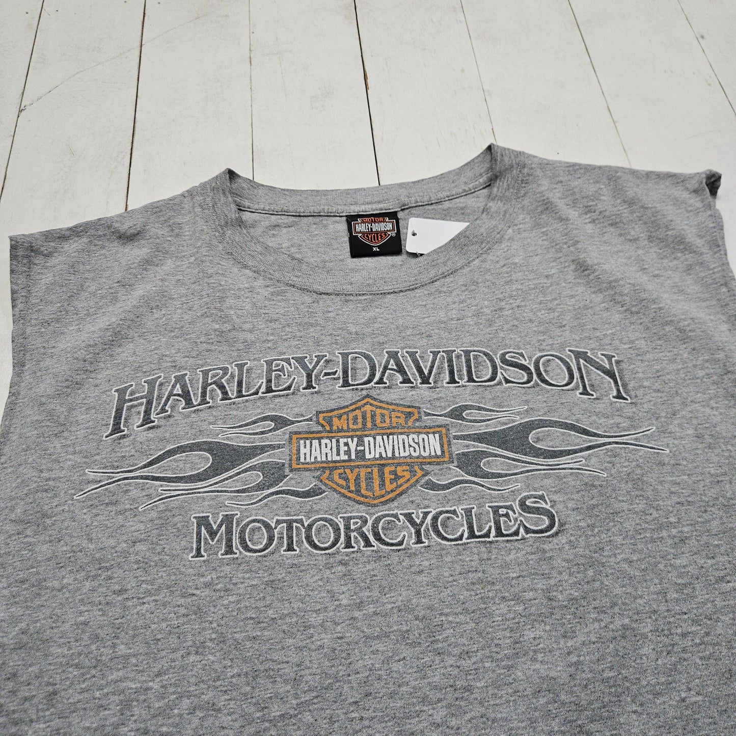 2000s Y2K Harley-Davidson Grey Rapid City South Dakota Motorcycle Tank Top T-Shirt Size XL