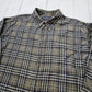 2010s Susquehanna Trail Micro Corduroy Plaid Button Down Shirt Size XXL/3XL