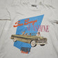 1980s/1990s Forenza Paninaro White Sea Breezes and Sunshine Car T-Shirt Made in Italy Size S/M