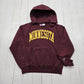 2000s Y2K Champion Maroon University of Minnesota NCAA Hoodie Sweatshirt Size M