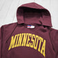 2000s Y2K Champion Maroon University of Minnesota NCAA Hoodie Sweatshirt Size M