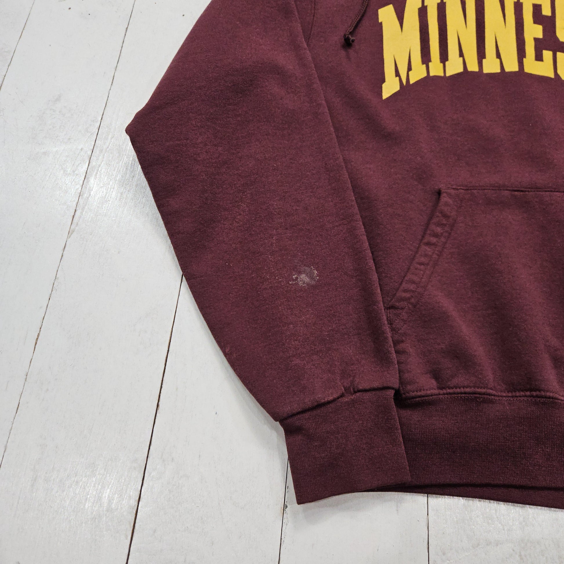 2000s Y2K Champion Maroon University of Minnesota NCAA Hoodie Sweatshirt Size M