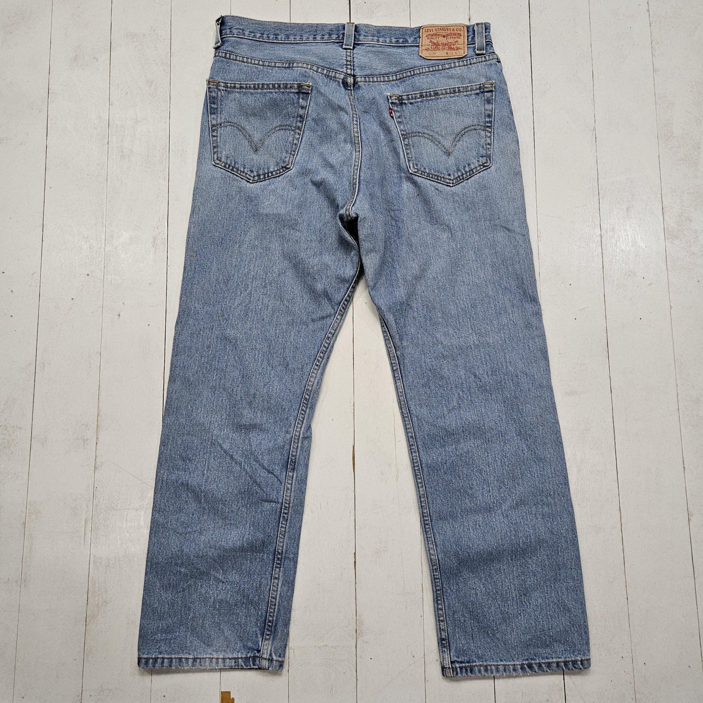 2000s Y2K Levi's 505 Blue Denim Jeans Sze 36x29