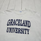 1990s White Graceland University Hornets Fan T-Shirt Size L