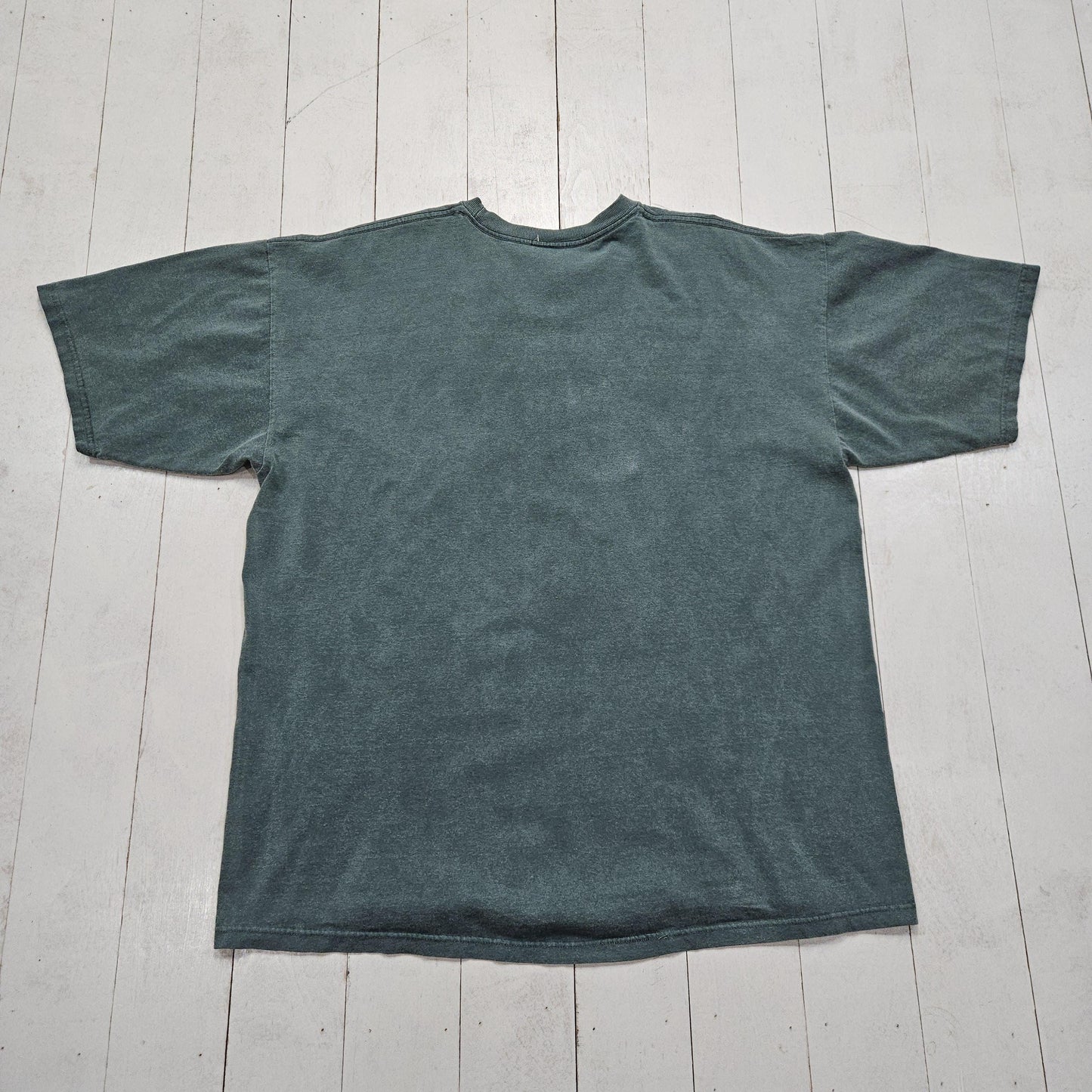 1990s/2000s Y2K Comfort Colors Grey Green Alaska Souvenir T-Shirt Size XL