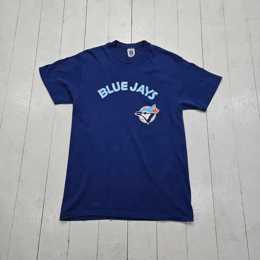 1980s/1990s Logo 7 Blue Jays MLB Baseball T-Shirt Made in USA Size S