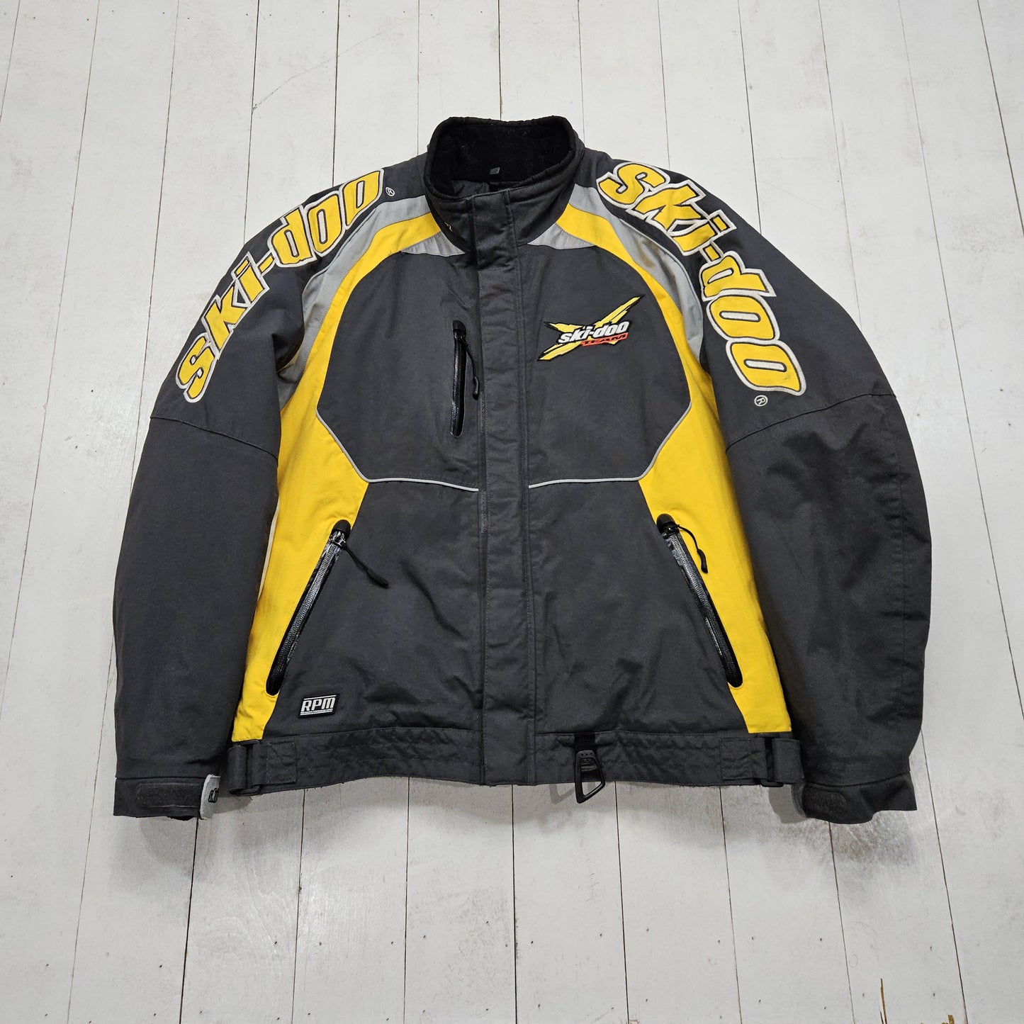 1990s/2000s Y2K BRP Ski-Doo Team Thermolite Insulated Snowmobile Jacket Size L/XL