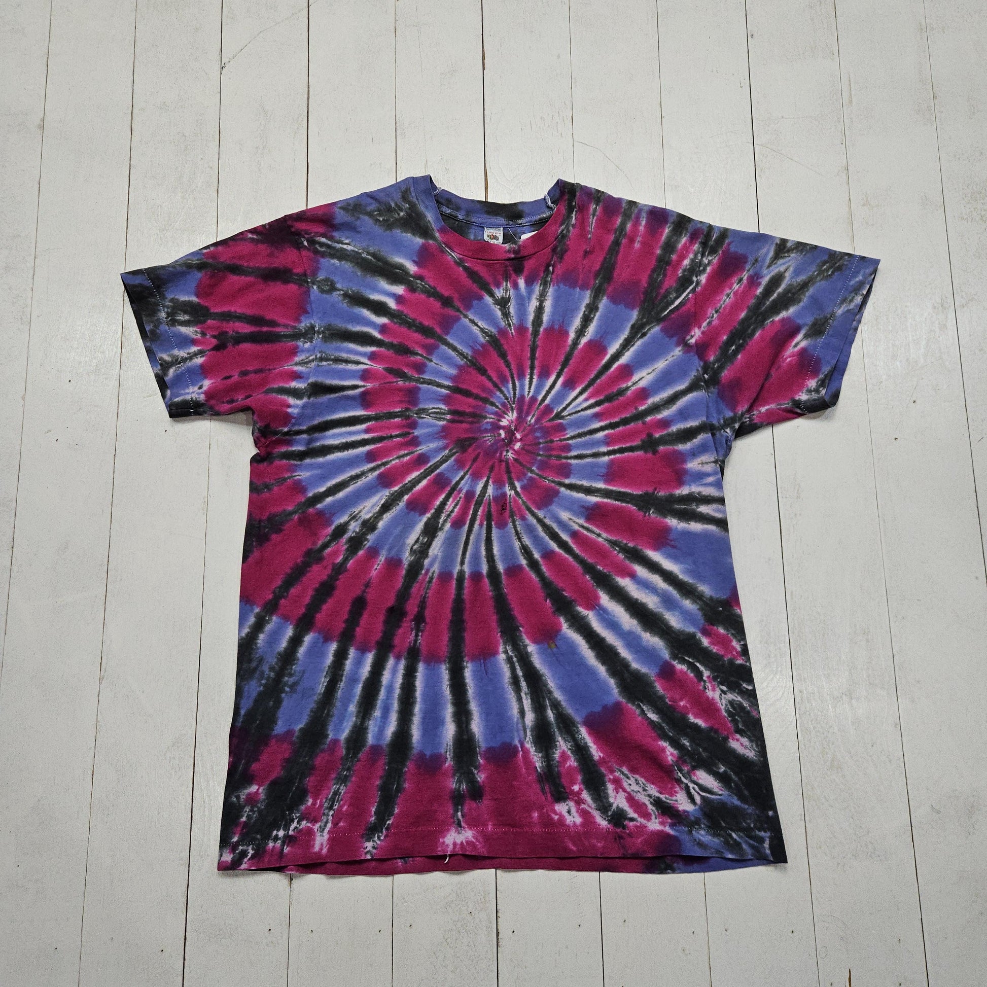 1980s Fruit of the Loom Tie Dye T-Shirt Made in USA Size L