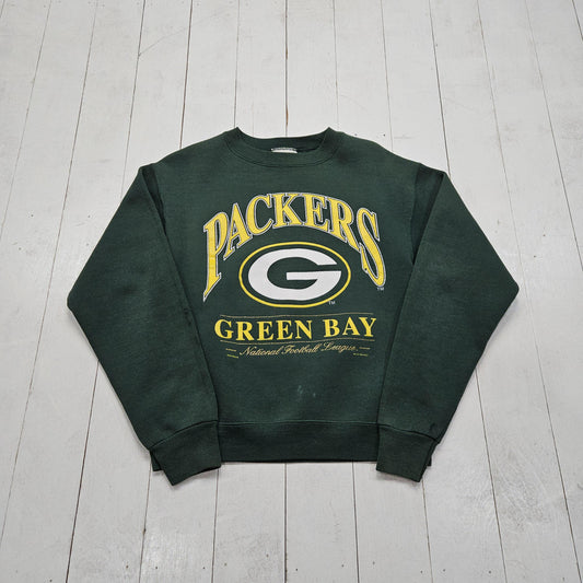 1990s 1996 Lee Sport Green Bay Packers NFL Football Sweatshirt Made in USA Size S