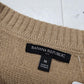 2000s/2010s Banana Republic Tan Acrylic Blend Knit Sweater Size M